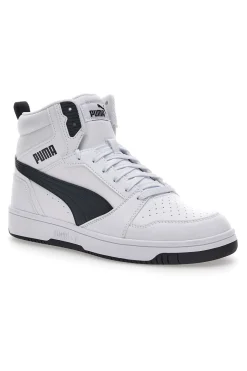 Uomo PUMA Sneakers Bianche e Nere Mid-Cut Rebound V6