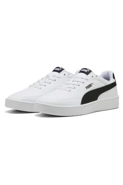 Uomo PUMA Sneakers Bianche e Nere Court Classic Clean