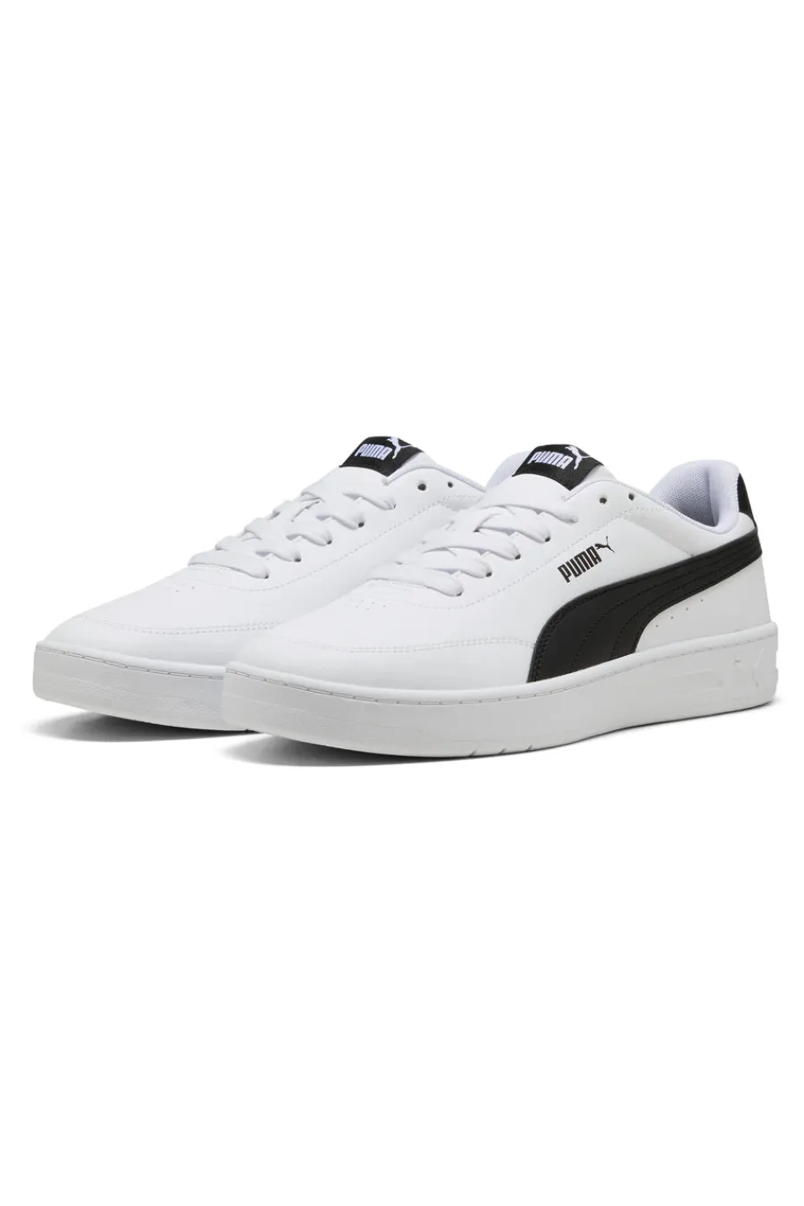 Uomo PUMA Sneakers Bianche e Nere Court Classic Clean