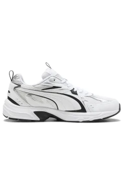 Uomo PUMA Sneakers bianche e nere stile running Milenio tech