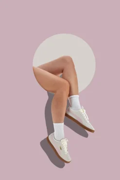 PUMA Sneakers Bianche e Rosa con Tomaia in Pelle Club II Hot