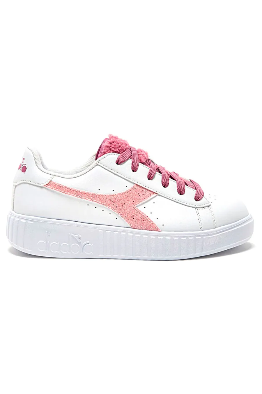 DIADORA Sneakers Bianche e Rosa GAME STEP P GS FLUFFY