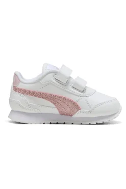 PUMA Sneakers Bianche e Rosa St Runner V4 Sl Glitter V Inf