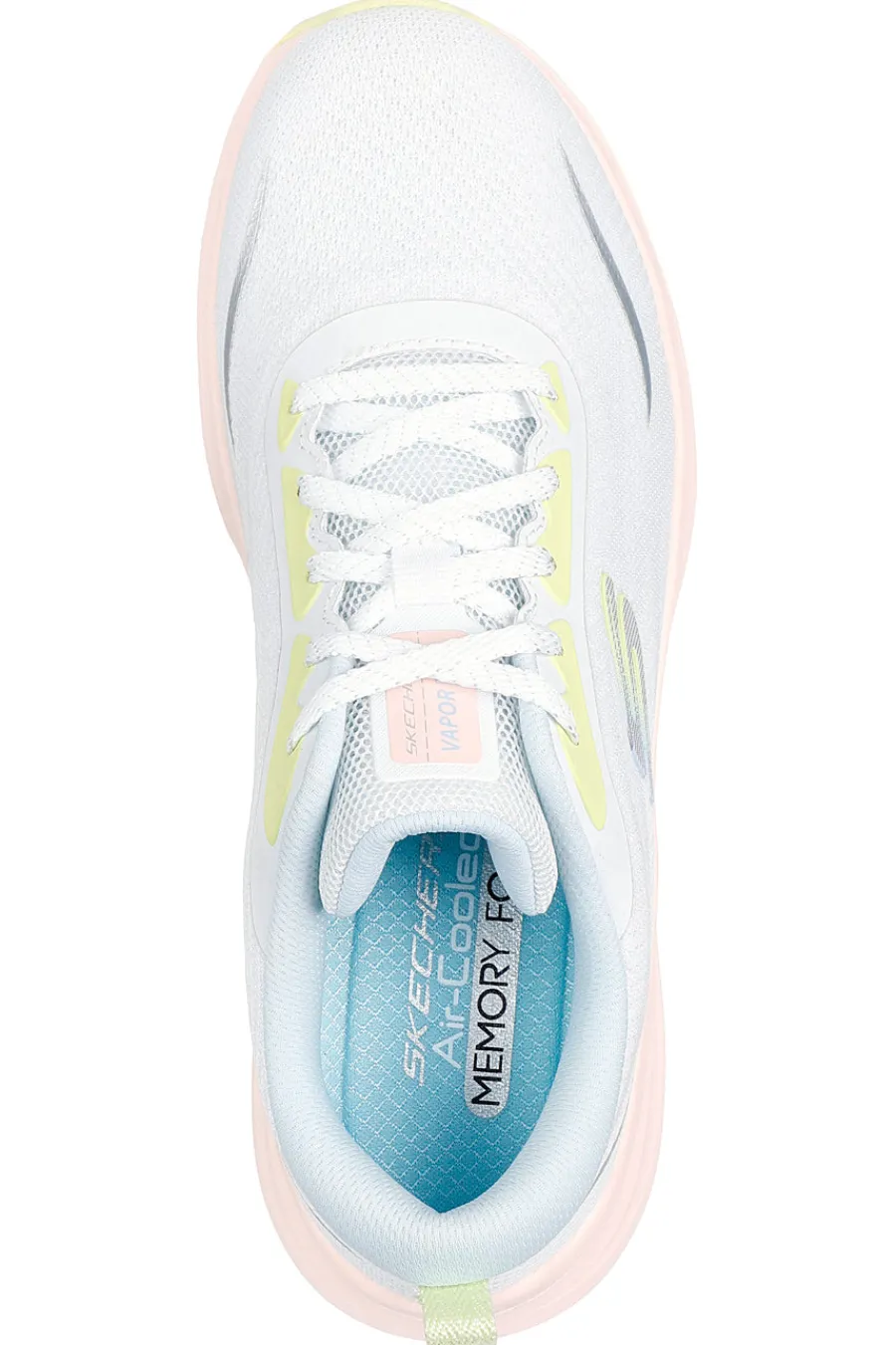 SKECHERS Sneakers Bianche e Rosa Vapor Foam Smooth Ride BIANCO/ROSA Sale