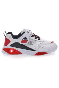 CHAMPION Sneakers Bianche e Rosse Con Luci Wave B PS
