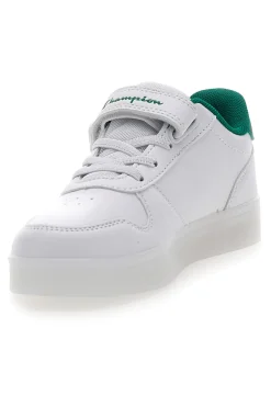 CHAMPION Sneakers Bianche e Verde con Velcro e Lacci Elastici GLW B PS