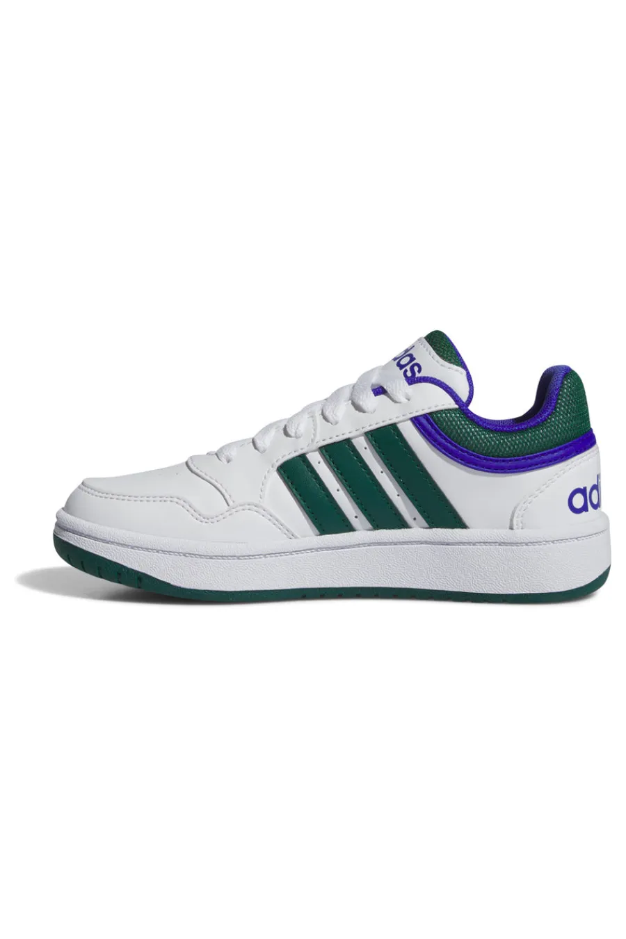 ADIDAS Sneakers Bianche e Verdi Hoops 3 K