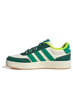 ADIDAS Sneakers bianche e verdi con logo in rilievo Breakbase J