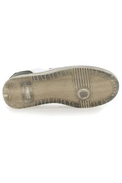 Uomo LEONE Sneakers Bianche e Verdi con Lacci