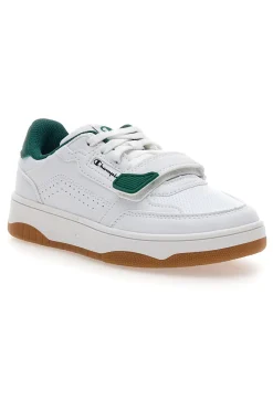CHAMPION Sneakers bianche e verdi con strappo RS25 U PS