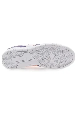 DIADORA Sneakers Bianche e Viola con Logo Rosa RAPTOR LOW SPOTTED GS