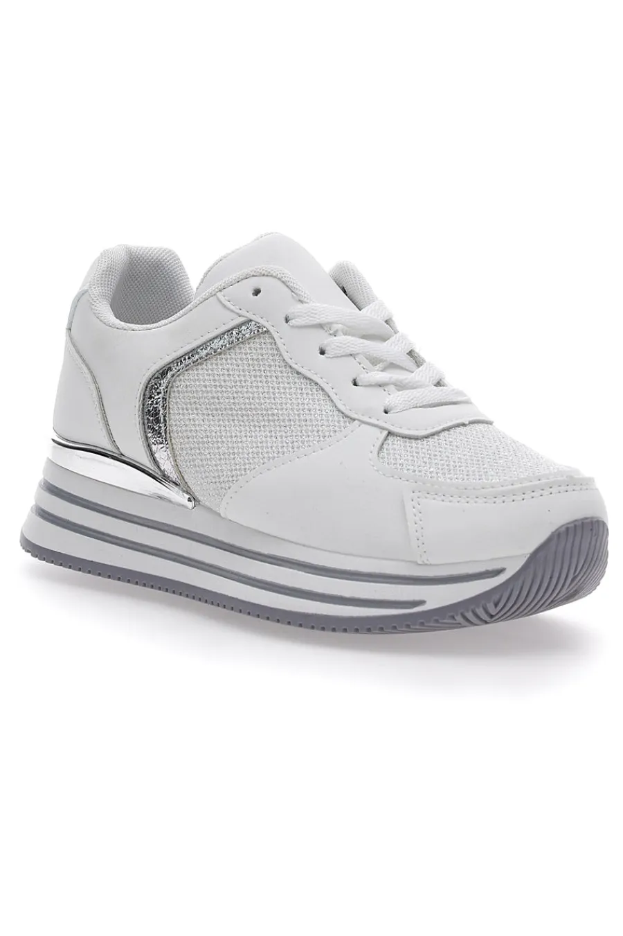 Donna CAFÈ COST Sneakers Bianche Flatform Cafè Cost 231