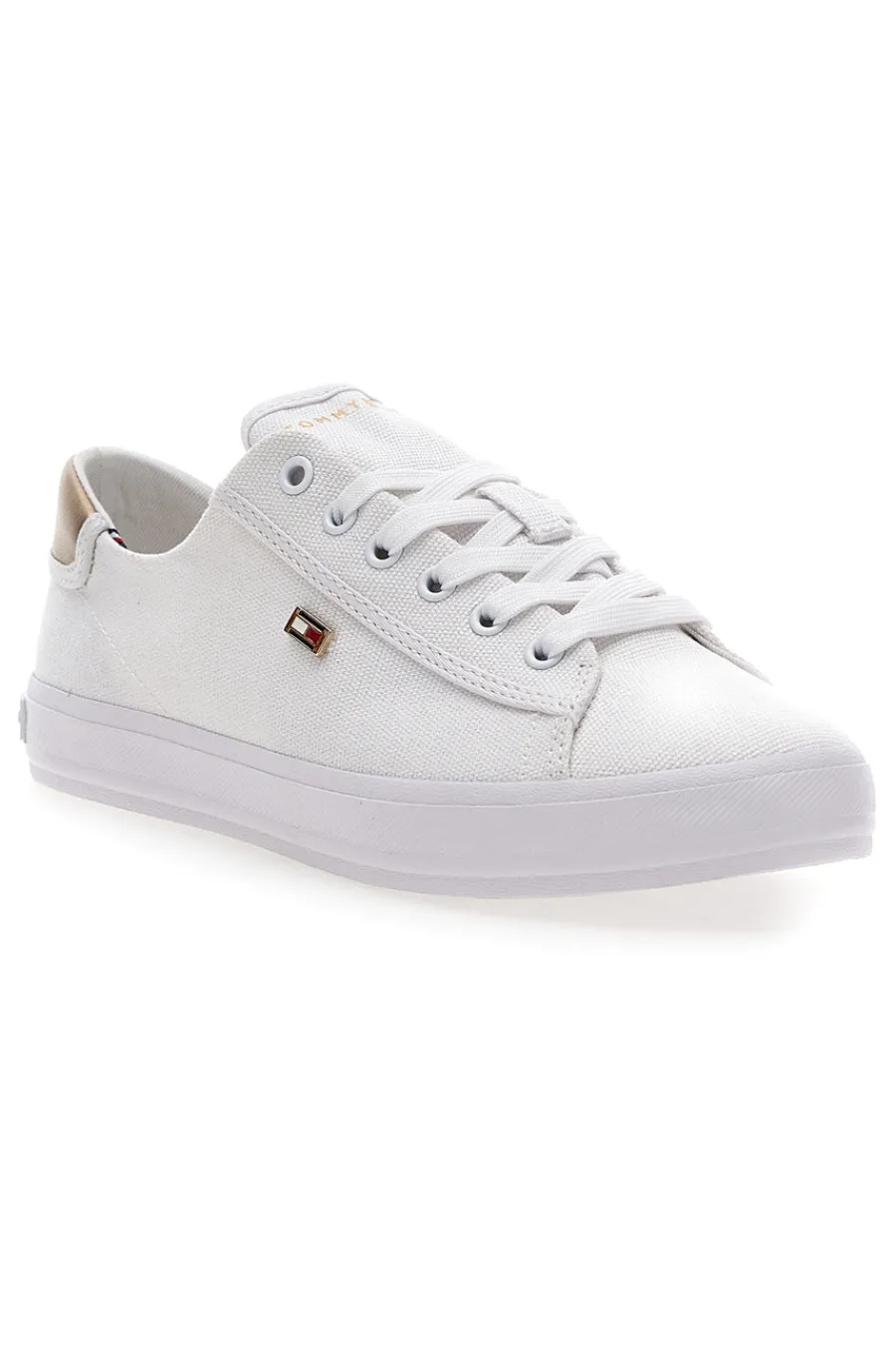 TOMMY HILFIGER Sneakers bianche in canvas Tommy jeans Vulc Canvas Clearance