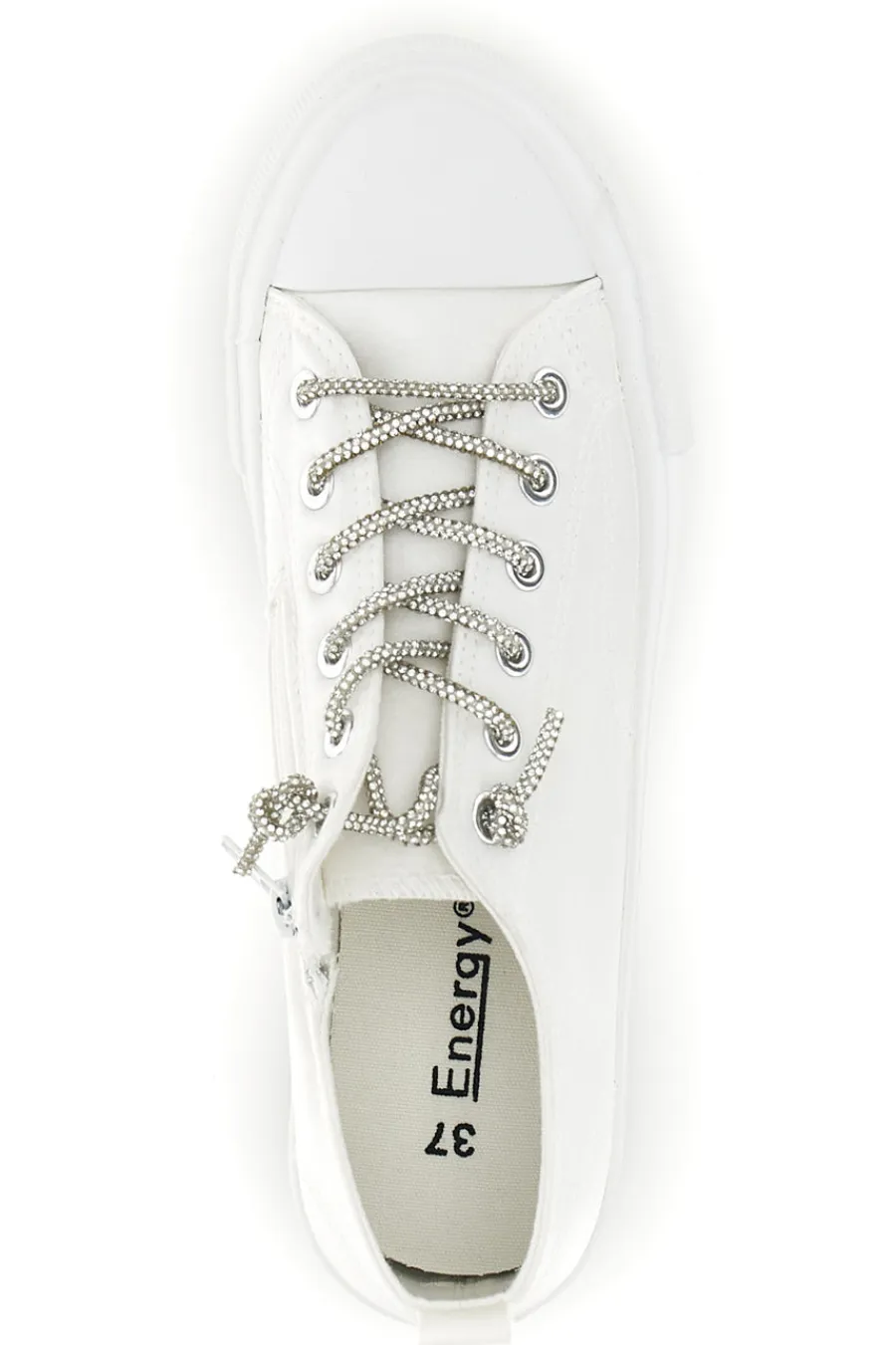 ENERGY Sneakers bianche in materiale sintetico con lacci decorativi CONV3 Hot