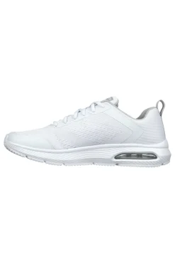 Uomo SKECHERS Sneakers bianche in mesh con Air Cooled Memory Foam Dyna-Air Pelland