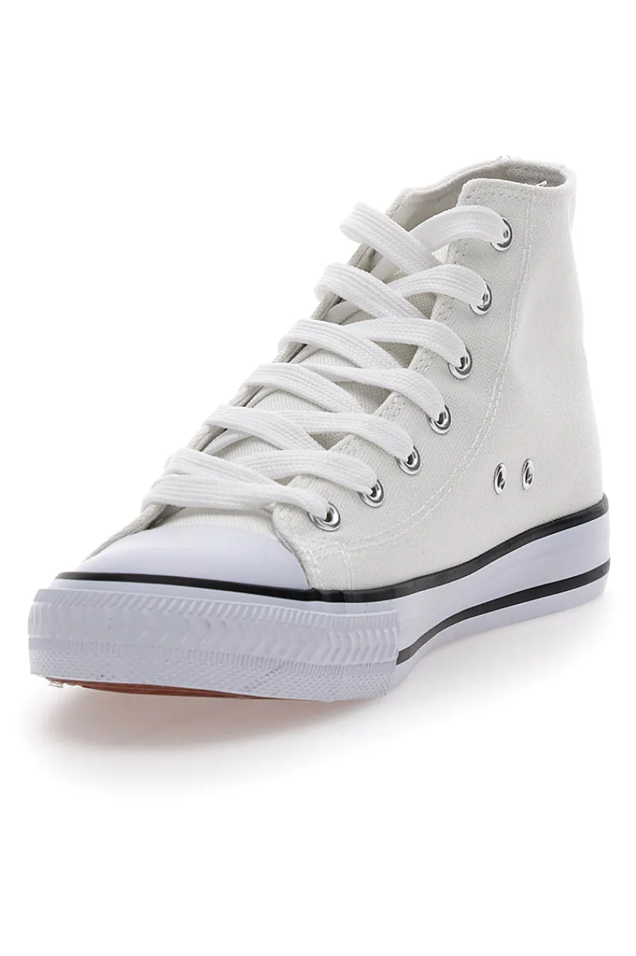 WMAX Sneakers Bianche in Tela W Max 5014 BIANCO