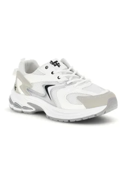 2T2L Sneakers bianche in tessuto 3BF15 WHITE/SILVER Discount