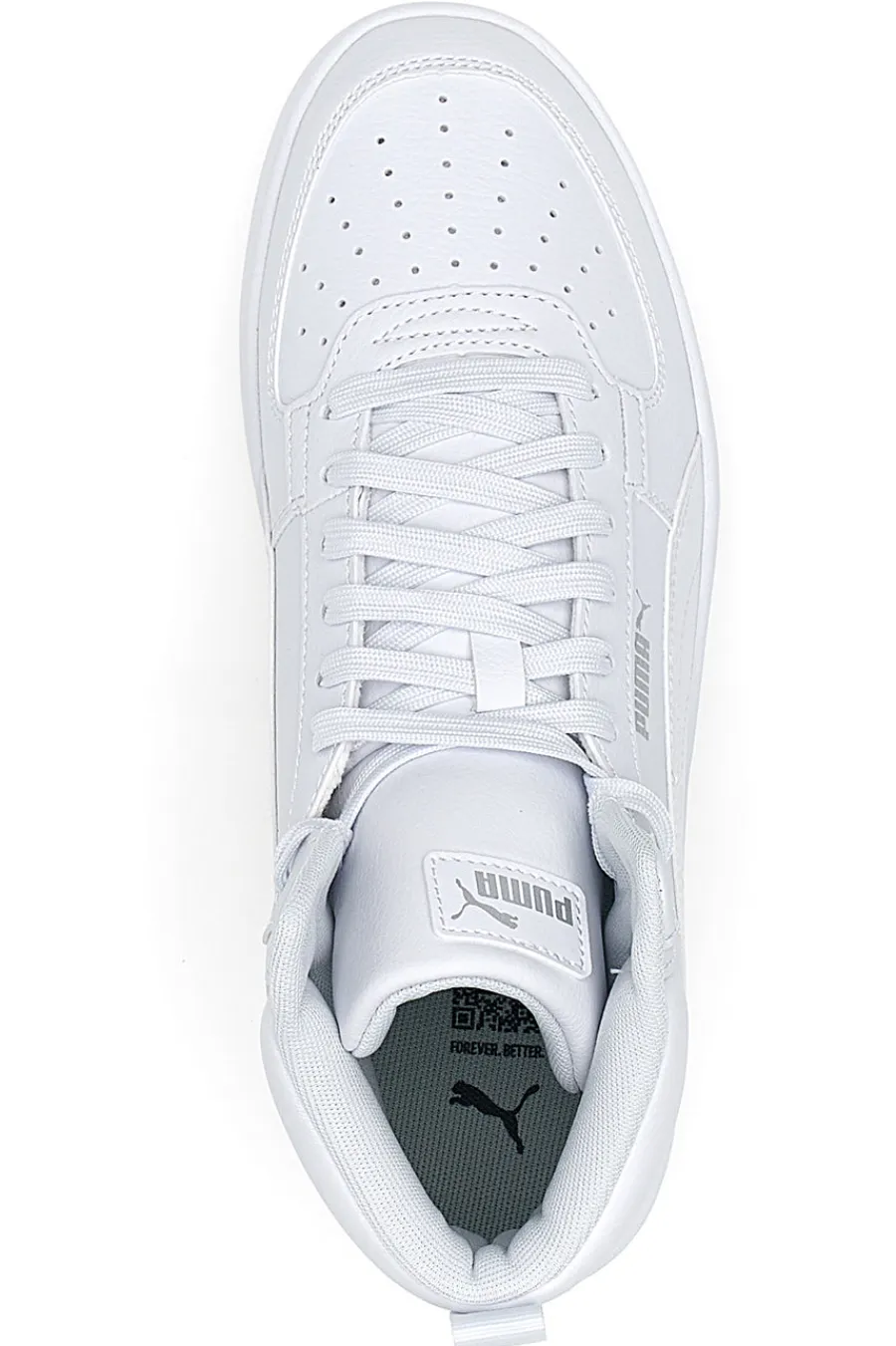 Uomo PUMA Sneakers bianche mid-cut tomaia liscia Caven 2 Mid