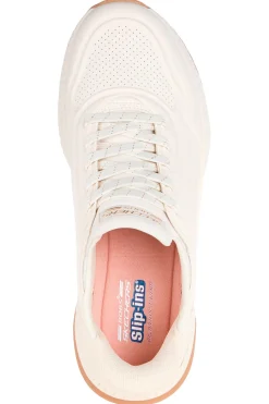 Donna SKECHERS Sneakers bianche slip-on con Memory Foam BOBS SQUAD 4 KEY LOOK