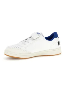 MKIDS Sneakers bianco con strappi e inserti blu MJ6006