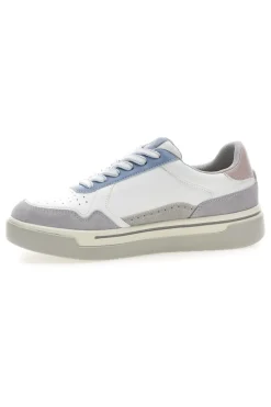 PITTARELLO CAPSULE Sneakers Bianco e Azzurro platform in pelle Casey Best