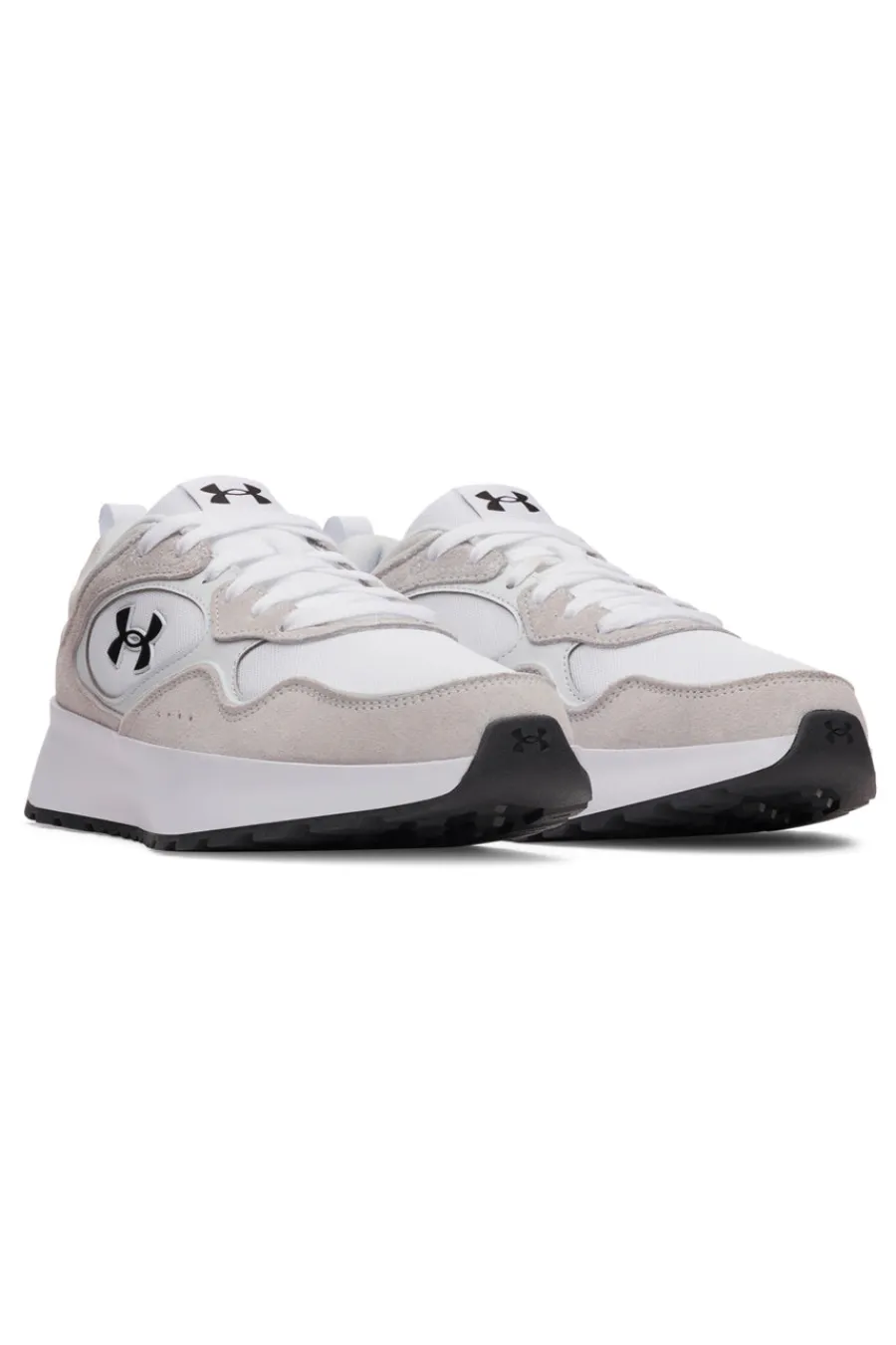 UNDER ARMOUR Sneakers bianco e grigio chiaro con logo laterale e suola rialzata W Mirage Sport Hot