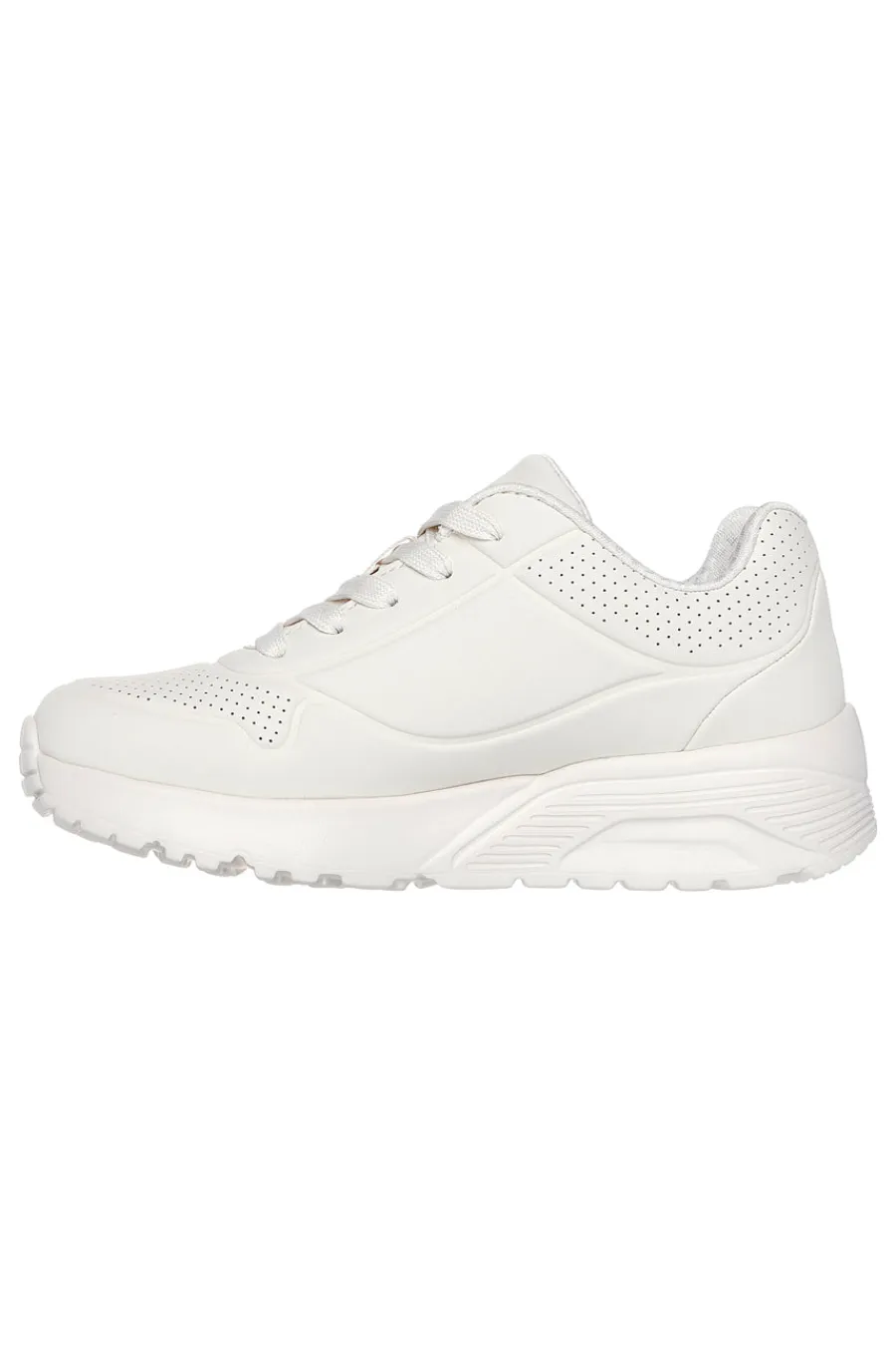 Donna SKECHERS Sneakers bianco naturale con cuori metallici Uno Lite Metallic Love