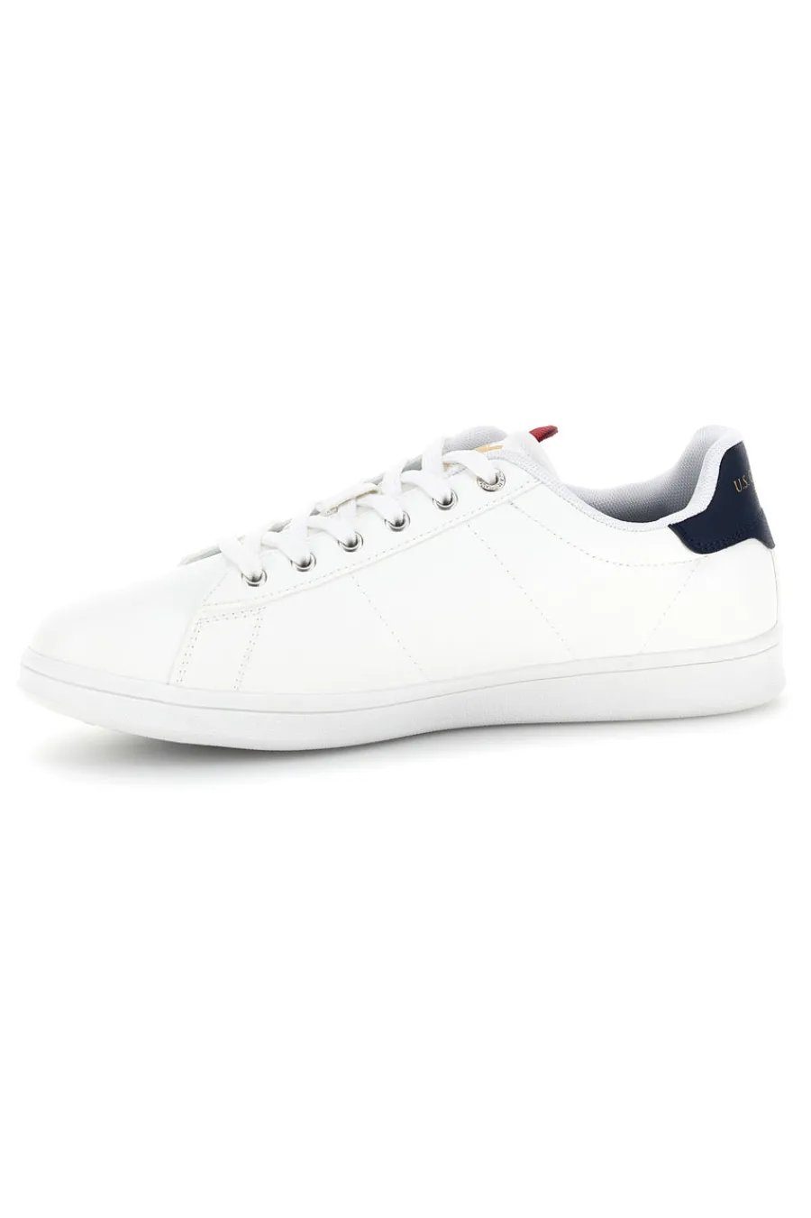 Uomo U.S.GRAND POLO Sneakers bianco stringate con inserti a contrasto U.s. grand polo GPM2301038