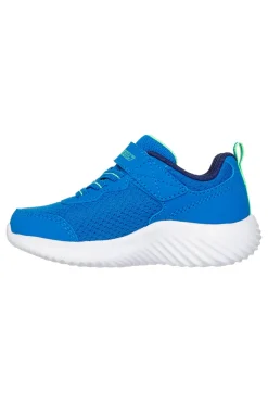 SKECHERS Sneakers blu con chiusura regolabile e suola leggera Bounder Techrox da Bambino