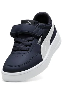 PUMA Sneakers blu con dettagli bianchi Court Classic Clean AC+ PS