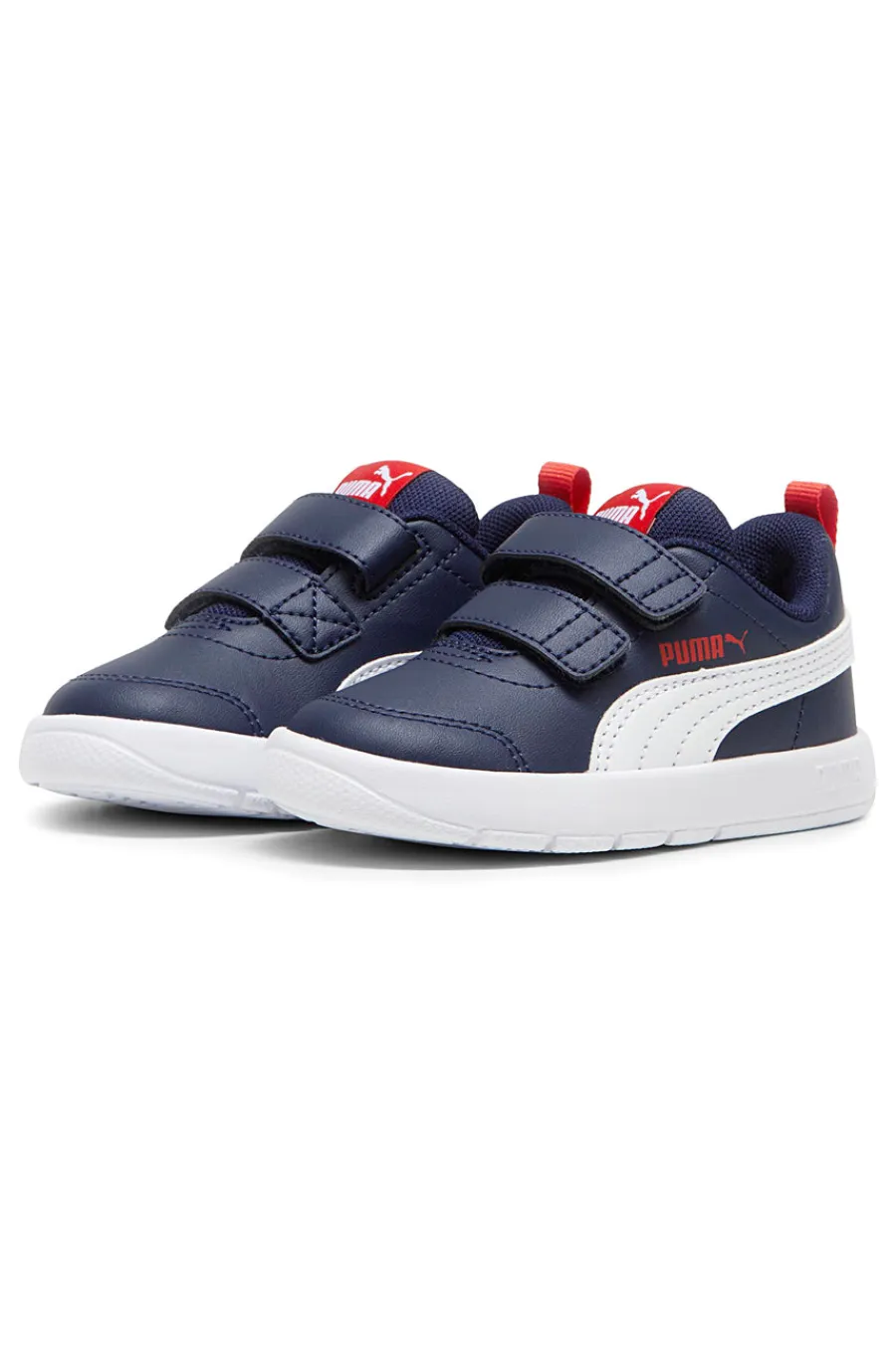 PUMA Sneakers blu con doppio strappo e dettagli bianchi Courtflex V3 V Inf