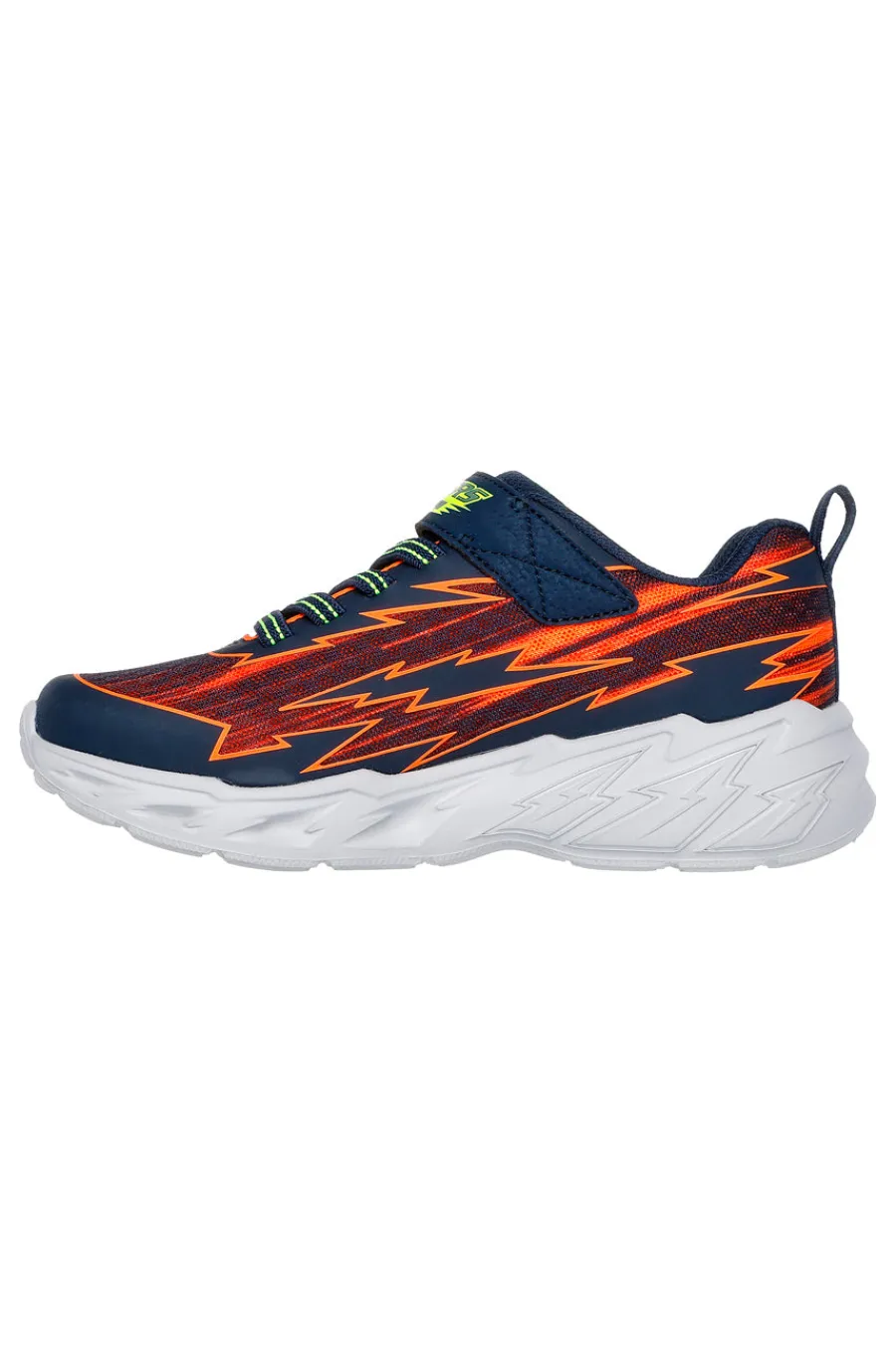 SKECHERS Sneakers blu con luci e dettagli arancioni Light Storm 2.0 Bolt-Brights