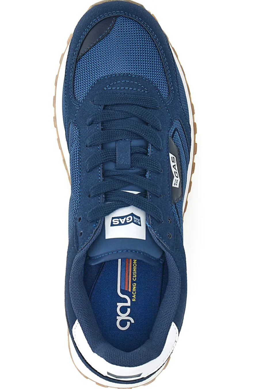 Uomo GAS Sneakers Blu Con Suola a Contasto Spidy Mix