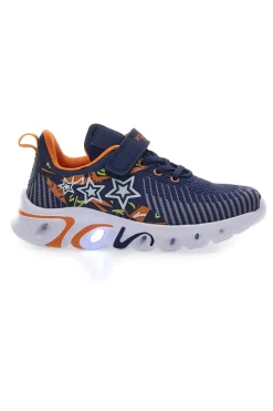 PITT KIDS Sneakers Blu con Tomaia in Mesh e Velcro K191562