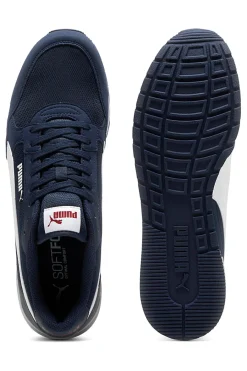 Uomo PUMA Sneakers Blu e Bianche ST Runner v4 Mesh