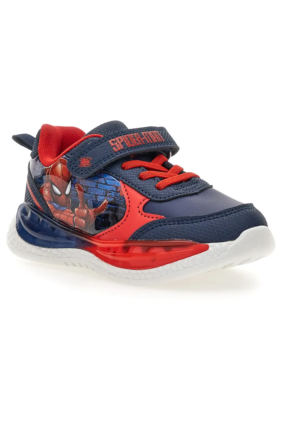 SPIDERMAN Sneakers blu e rosse con luci M163MC