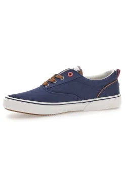 Uomo BEVERLY HILLS Sneakers blu in tela con dettagli a contrasto POLO BATH CVS