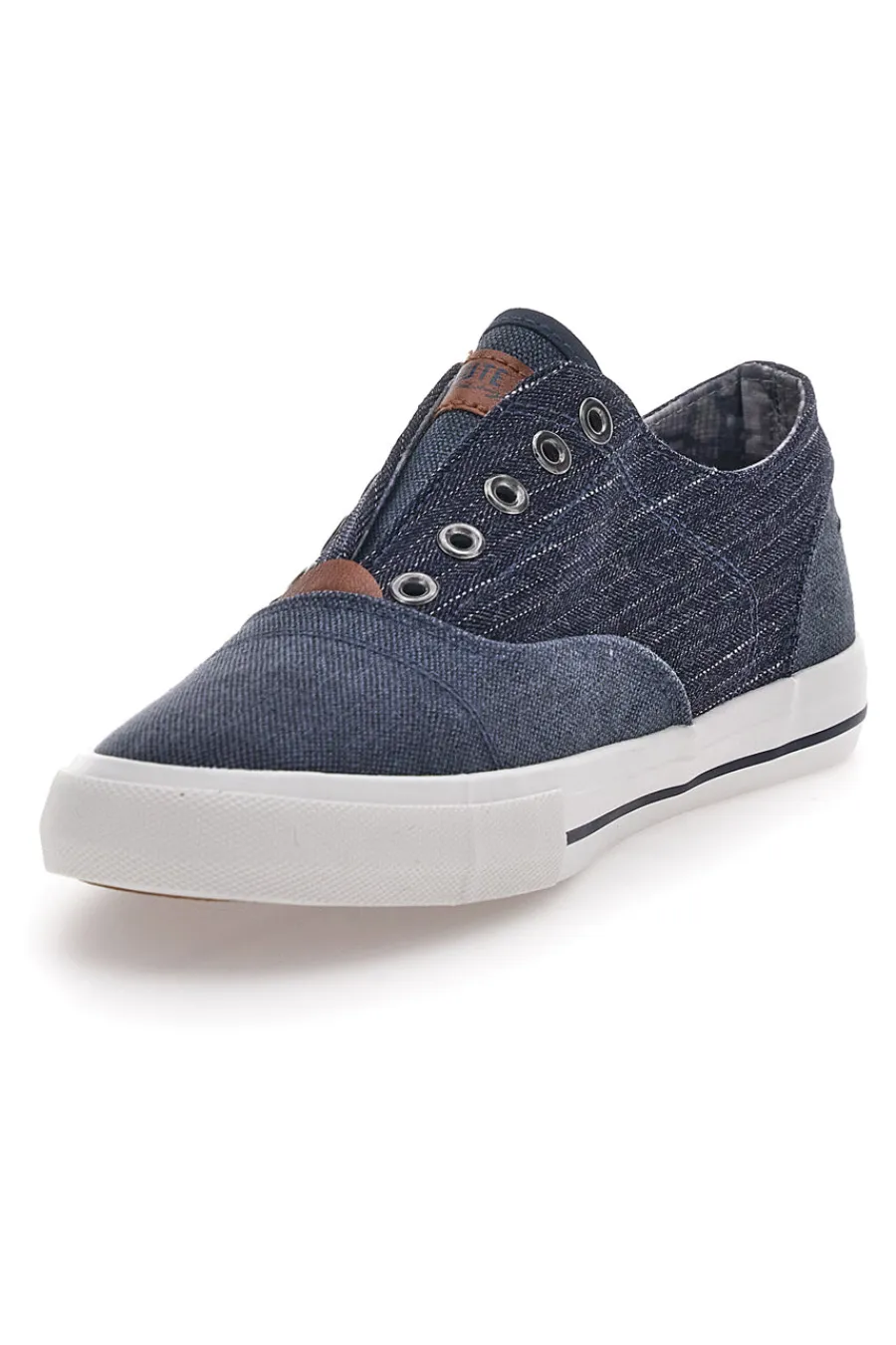 Uomo ROUTE 66 Sneakers Blu Jeans Slip-On Senza Lacci 01819