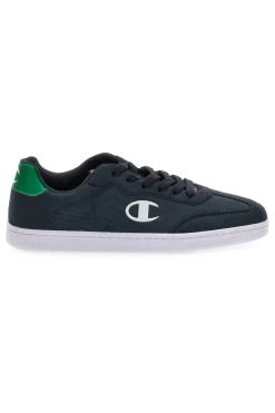 Uomo CHAMPION Sneakers blu navy con logo laterale e dettaglio verde Prestige MS