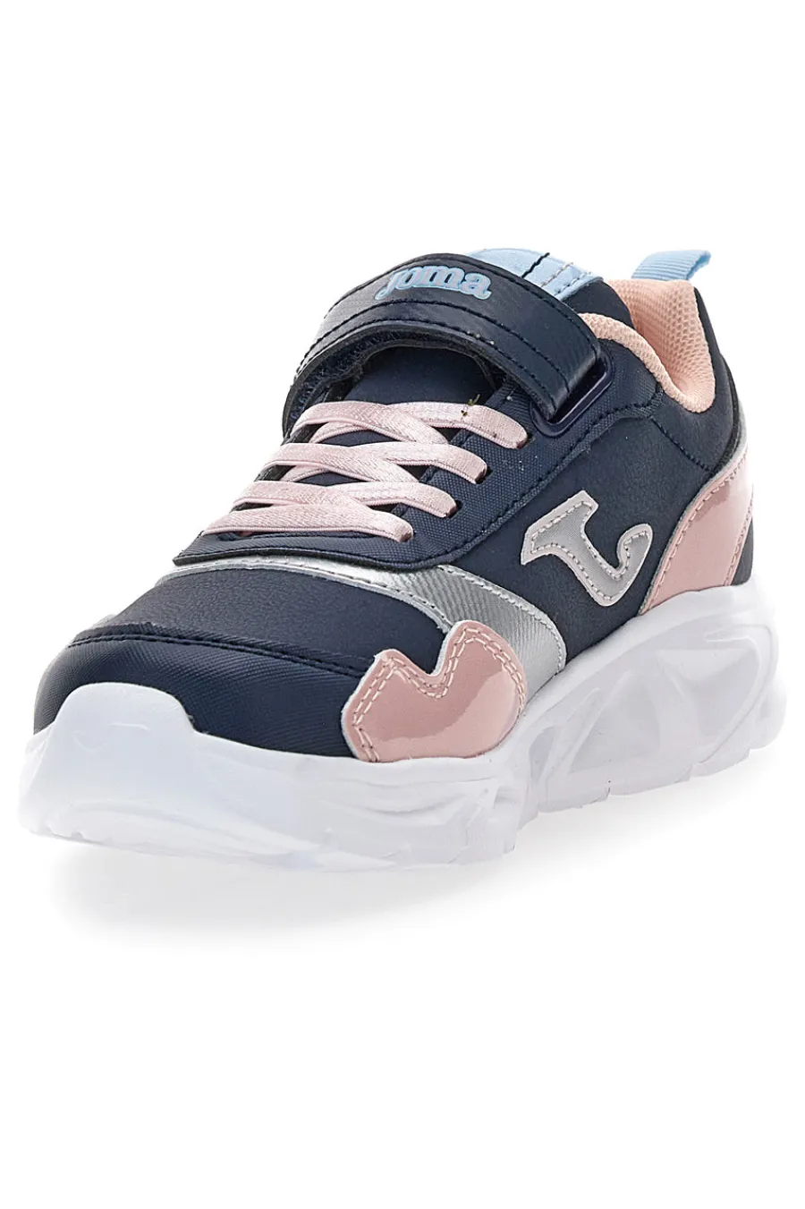 JOMA Sneakers blu rosa con strappo e lacci elastici Jr Star 2503