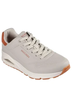 Uomo SKECHERS Sneakers color grigio con suola ammortizzata Air-Cooled Memory Foam Uno Suited On Air