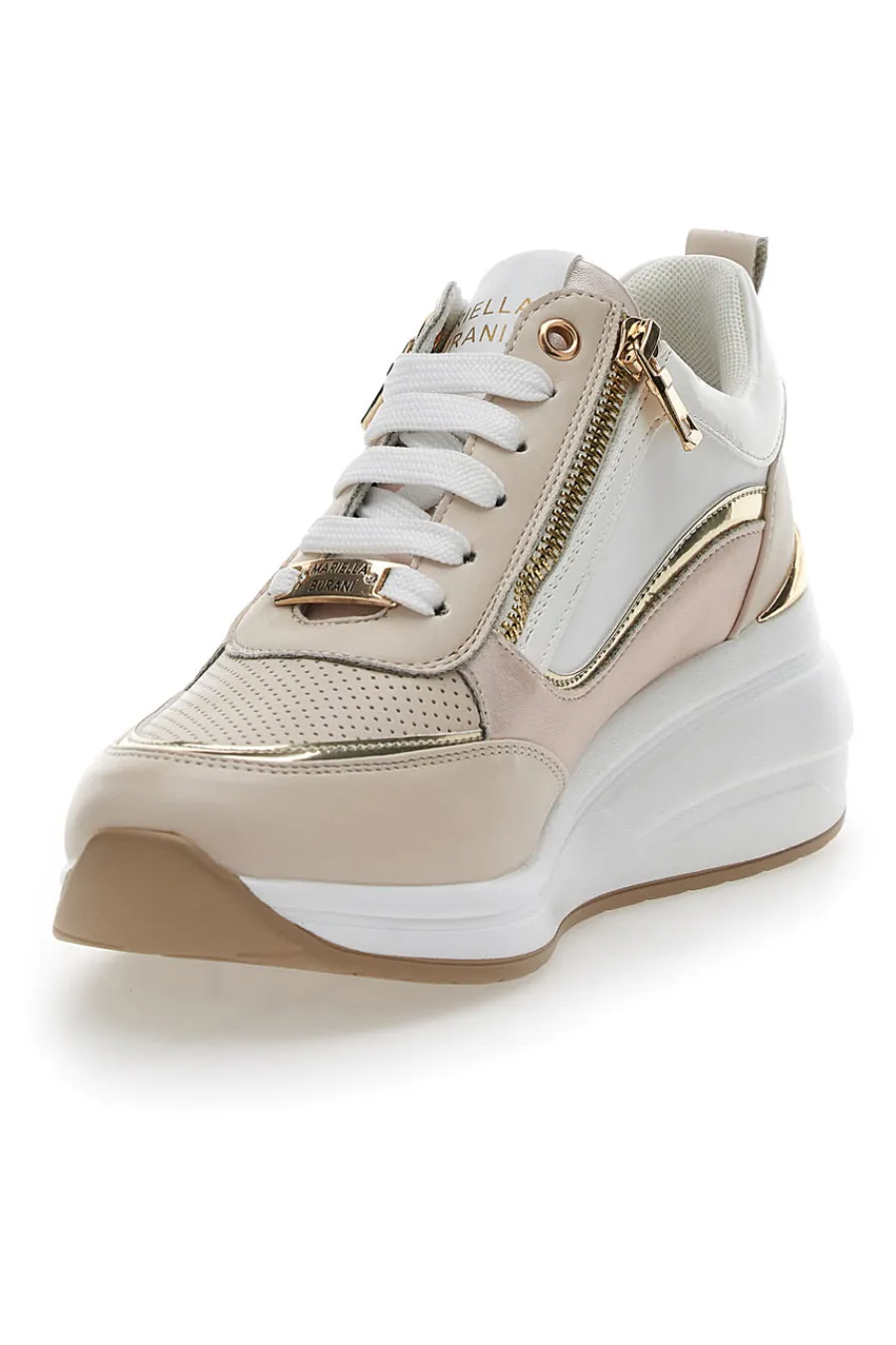 MARIELLA BURANI Sneakers con Zeppa Beige 500 Discount