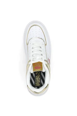 COTTON BELT Sneakers Amber Pu Ripstop Bianche e ORO Online