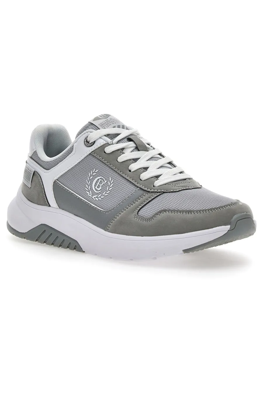 Uomo COTTON BELT Sneakers Kant Grigie