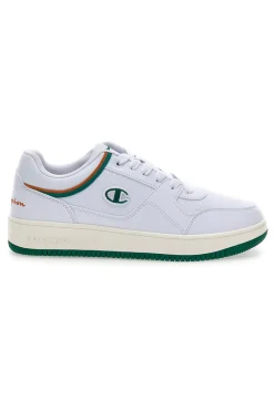 Uomo CHAMPION Sneakers da uomo bianche con dettagli verdi RD18 Low