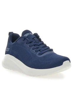 Donna SKECHERS Sneakers Fitness Bob Squad Chaos-Face Off Blu