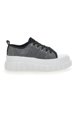 MAIRA Sneakers Flatform 268603 Nere con Strass NERO Discount