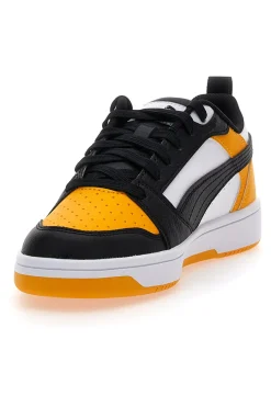 PUMA Sneakers Gialle e Nere con lacci Rebound V6 Lo Jr