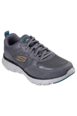Uomo SKECHERS Sneakers Grigie Con Air-Cooled Memory Foam Flex Advantage 5