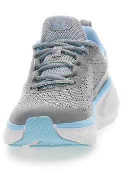 ROUTE 66 Sneakers grigie con dettagli azzurri RO510D Sale